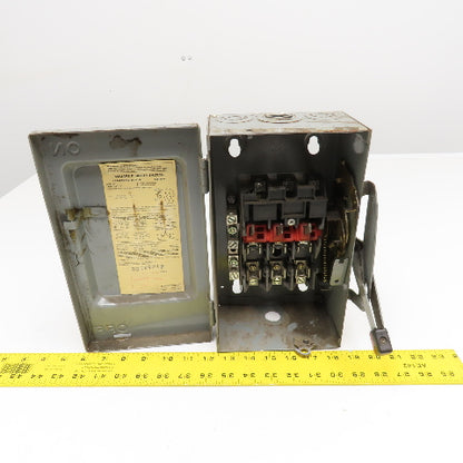 Square D H321N 30A 240V Fusible Safety Disconnect Switch 3Ph 7.5Hp