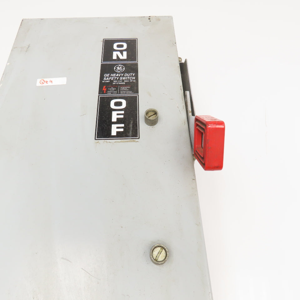 General Electric THN3362JCH 60A 600V 250VDC Non Fused Safety Disconnect