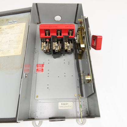 General Electric THN3362JCH 60A 600V 250VDC Non Fused Safety Disconnect