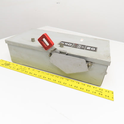 General Electric THN3362JCH 60A 600V 250VDC Non Fused Safety Disconnect