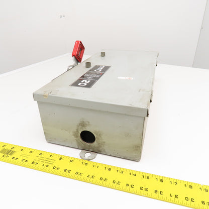General Electric THN3362JCH 60A 600V 250VDC Non Fused Safety Disconnect