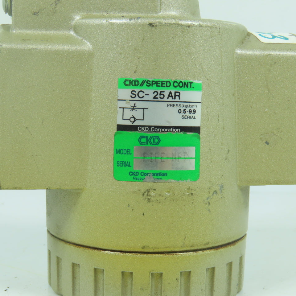CKD SC-25AR Pneumatic Speed Control Valve 1" NPT