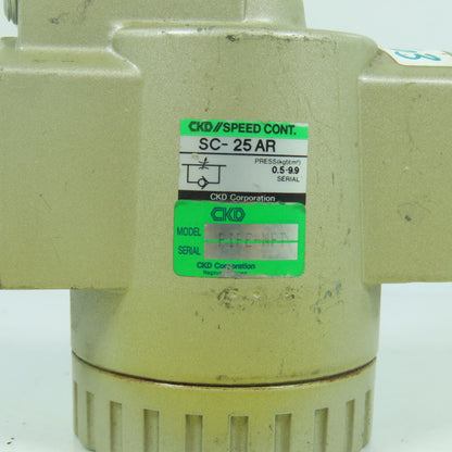 CKD SC-25AR Pneumatic Speed Control Valve 1" NPT