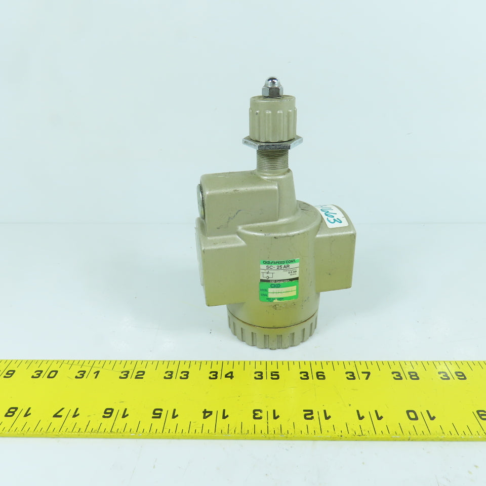 CKD SC-25AR Pneumatic Speed Control Valve 1" NPT