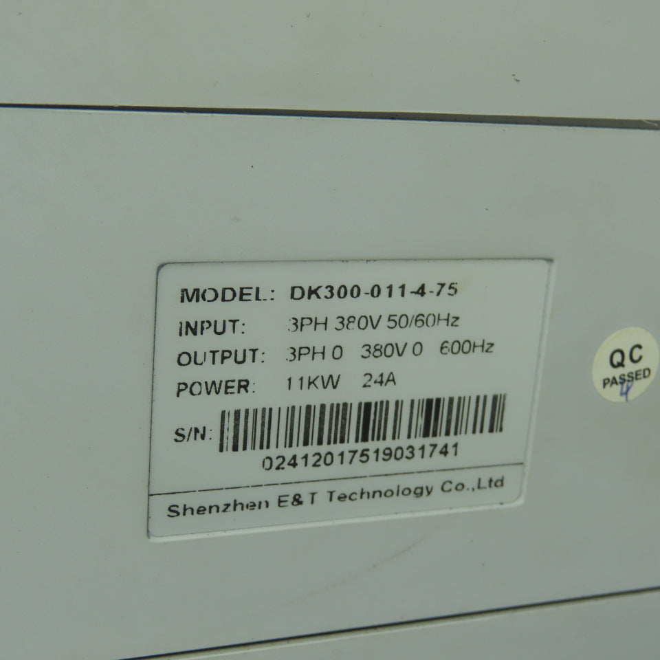 Shenzhen E&T Technology DK300-011-4-75 Inverter Drive 3Ph 380V 50/60Hz 11KW 24A