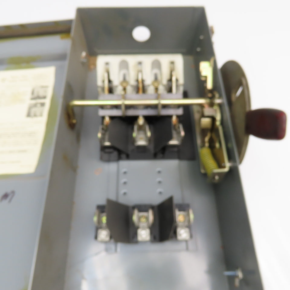 Westinghouse JHF361 30A 600VAC Fused Safety Disconnect Switch 20Hp Max