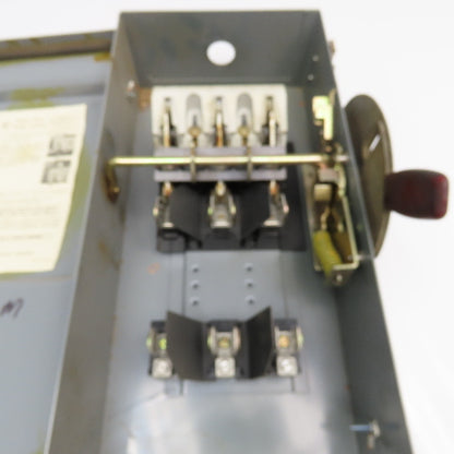 Westinghouse JHF361 30A 600VAC Fused Safety Disconnect Switch 20Hp Max