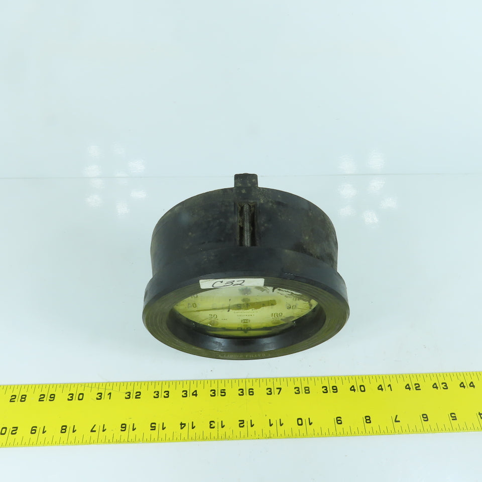 Solfrunt 30 IN Hg Vac To 100PSI Gauge Liquid Filled