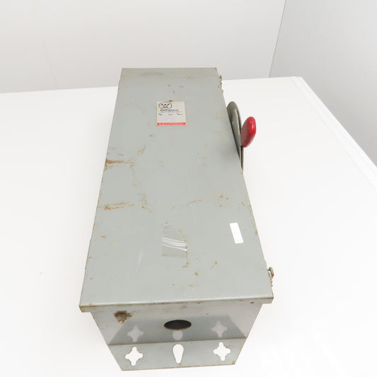 Westinghouse JHFN363 100A 600VAC Fused Safety Disconnect Switch