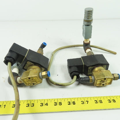 CKD AG41-02-2 Direct Acting 3 Port Solenoid Valve 24VDC Lot of 2