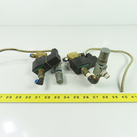 CKD AG41-02-2 Direct Acting 3 Port Solenoid Valve 24VDC Lot of 2