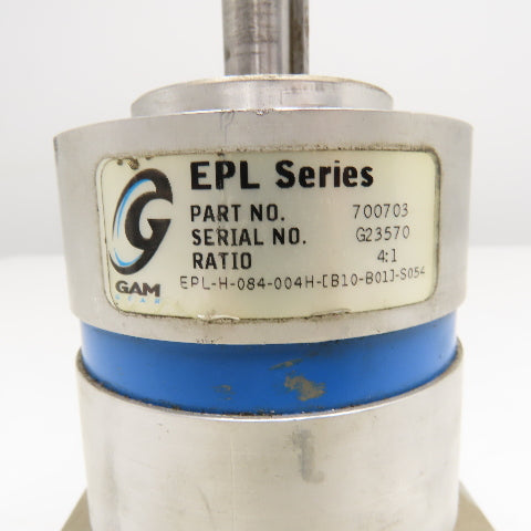 GAM Gear 700703 EPL Series Gear Head 4:1 Ratio 120mm Flange 16mm Shaft