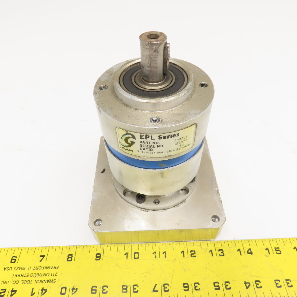 GAM Gear 700703 EPL Series Gear Head 4:1 Ratio 120mm Flange 16mm Shaft