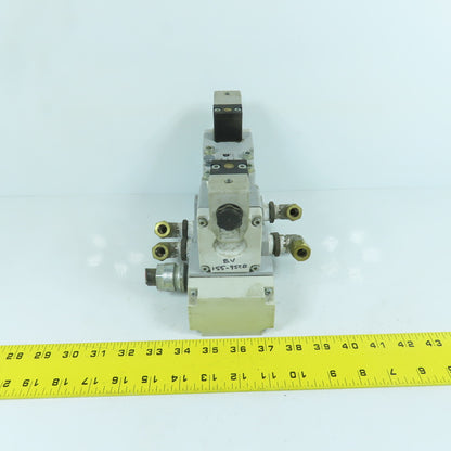 Parker H22VXBG023C 2-Position Pneumatic Solenoid Valve 120V W/ 5 Port Base