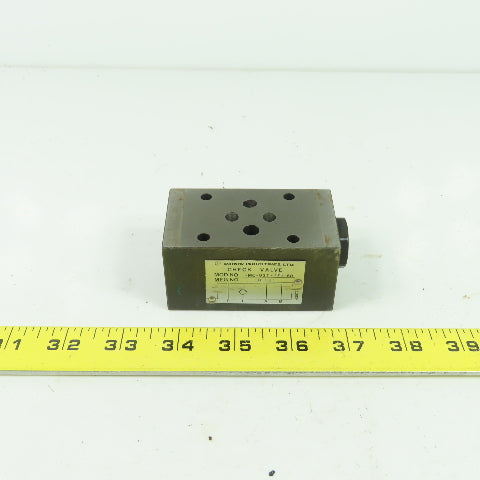 Daikin Industries MC-02T-05-50 Hydraulic Modular Check Valve