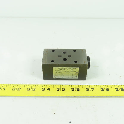 Daikin Industries MC-02T-05-50 Hydraulic Modular Check Valve