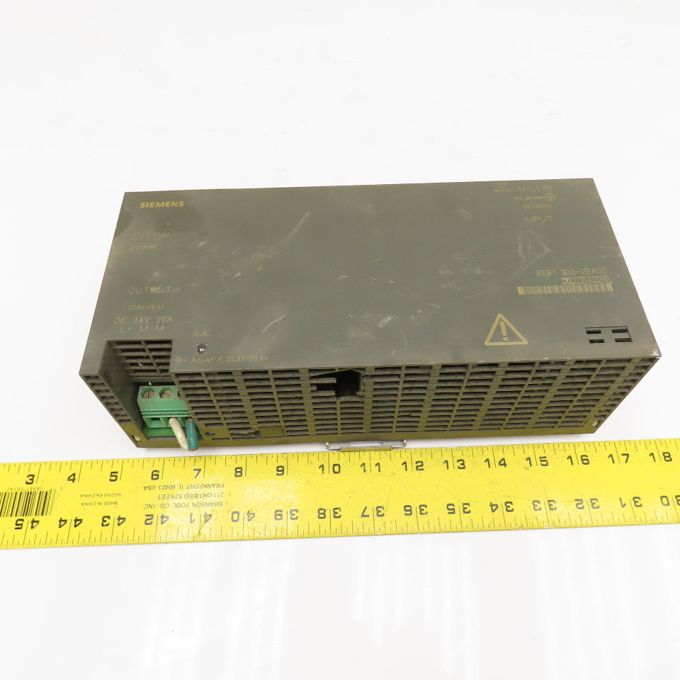 Siemens 6EP1336-2BA00 SITOP Power Supply 230/120VAC 24VDC Output