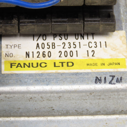 Fanuc A05B-2351-C311 I/O PSU Unit Power Supply Unit