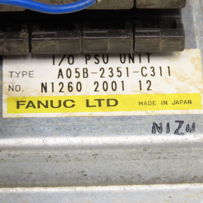 Fanuc A05B-2351-C311 I/O PSU Unit Power Supply Unit
