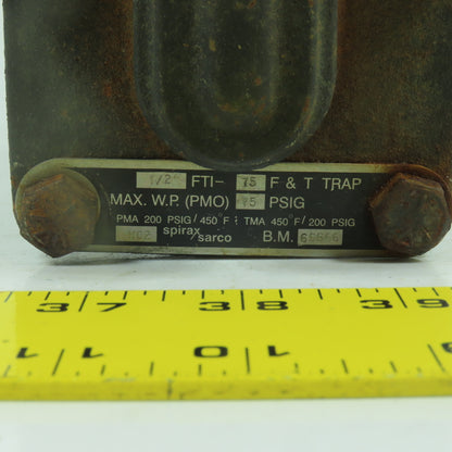 Spirax Sarco FTI-75 Cast Iron Float & Thermostatic Steam Trap 1/2" NPT 75PSIG