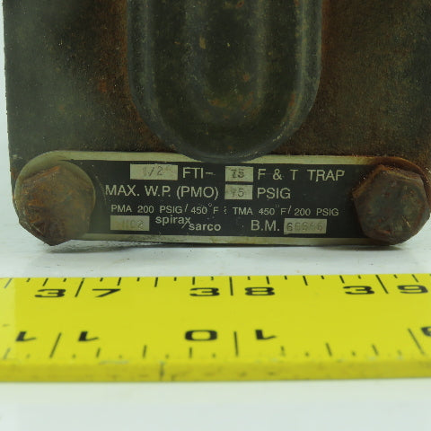 Spirax Sarco FTI-75 Cast Iron Float & Thermostatic Steam Trap 1/2" NPT 75PSIG