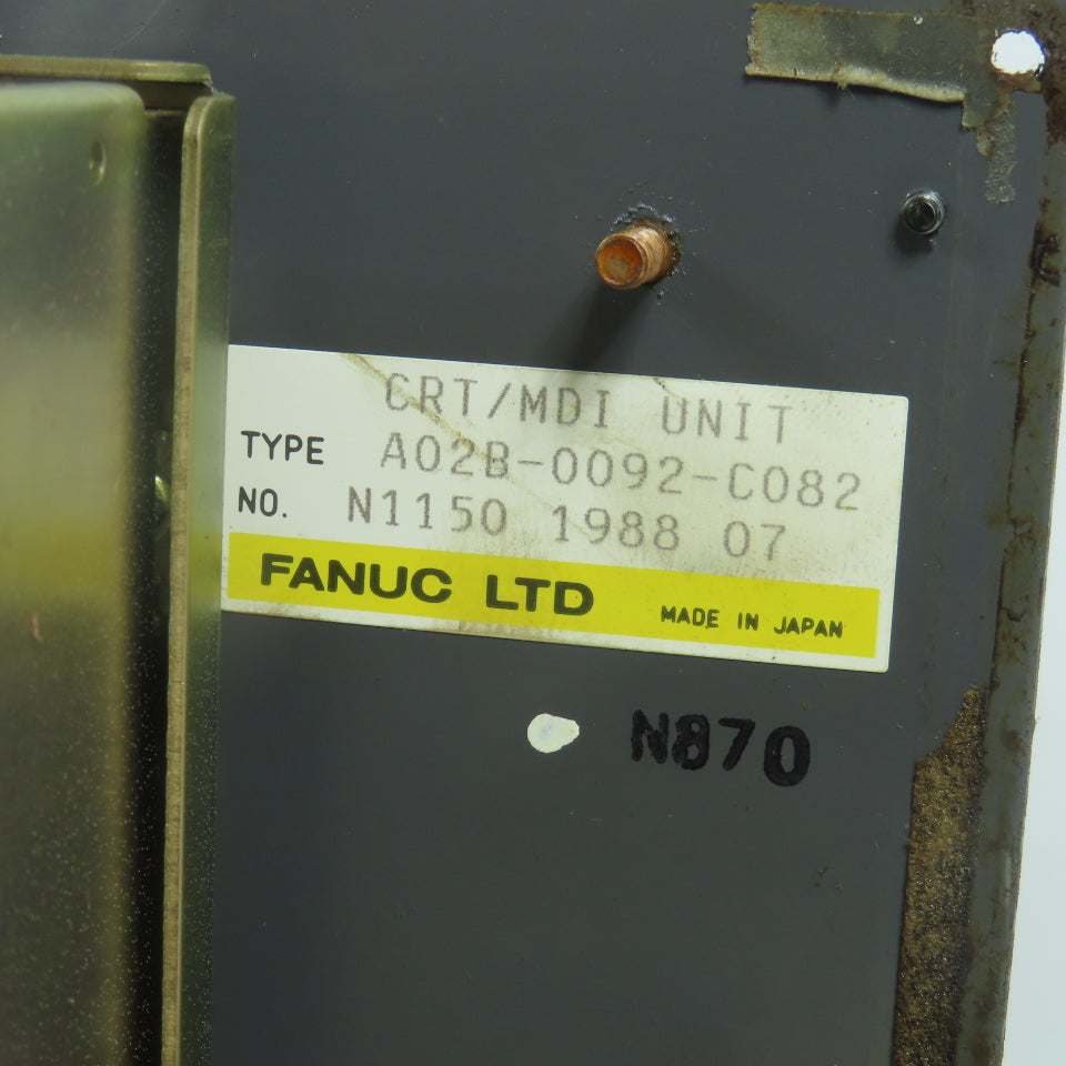 Fanuc A02B-0092-C082 CRT/MDI OM Operator Display Unit