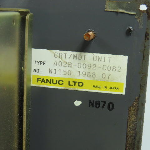 Fanuc A02B-0092-C082 CRT/MDI OM Operator Display Unit