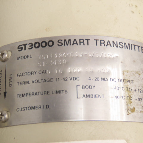Honeywell YSTF26-E1J-0/S/120-S1-5138 ST3000 Smart Transmitter 0-100in/h20