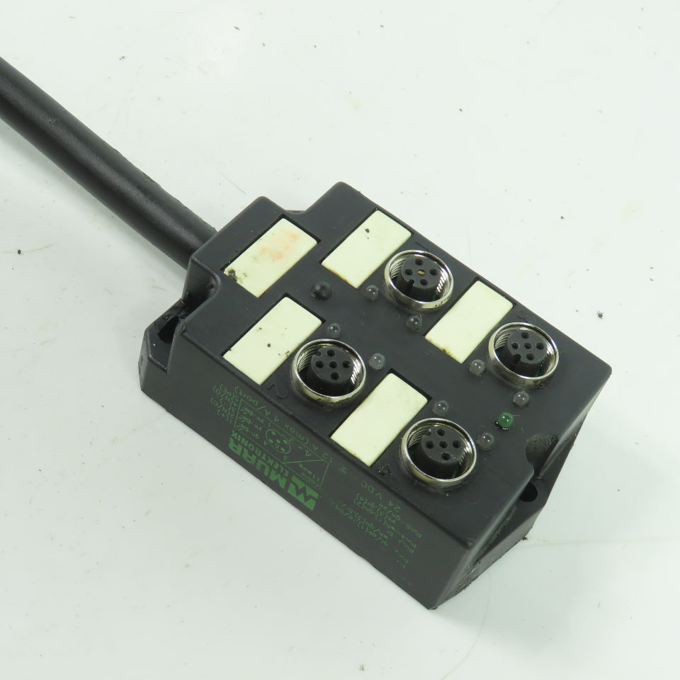 Murr Elektronik 4-Port Distributer Junction Box 5-Pin 24VDC 12A