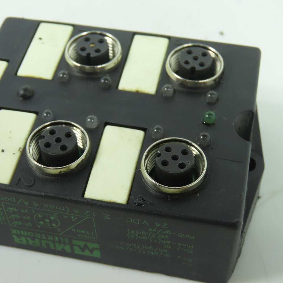Murr Elektronik 4-Port Distributer Junction Box 5-Pin 24VDC 12A