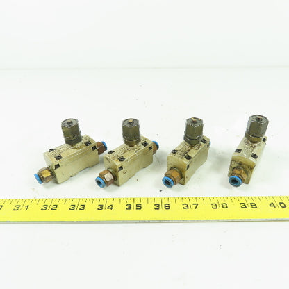 CKD SC1-8 Inline Speed Control Valve 1/4" NPT Lot Of 4