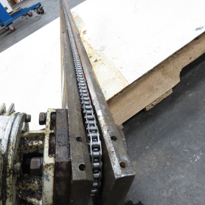 1/2" x 73" Chain End Finishing Cut Off Conveyor 70FPM 480V 3Ph
