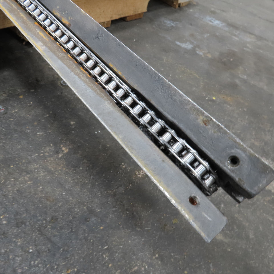 1/2" x 73" Chain End Finishing Cut Off Conveyor 70FPM 480V 3Ph