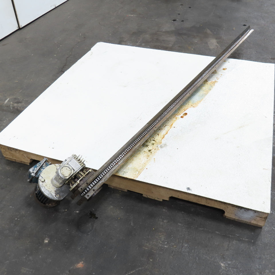 1/2" x 73" Chain End Finishing Cut Off Conveyor 70FPM 480V 3Ph