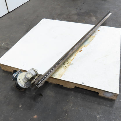 1/2" x 73" Chain End Finishing Cut Off Conveyor 70FPM 480V 3Ph