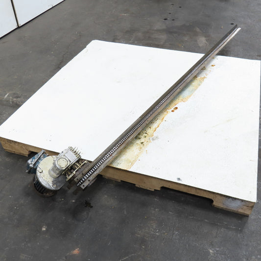 1/2" x 73" Chain End Finishing Cut Off Conveyor 70FPM 480V 3Ph
