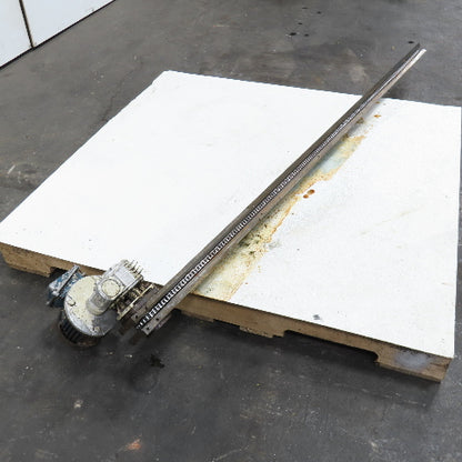 1/2" x 73" Chain End Finishing Cut Off Conveyor 70FPM 480V 3Ph