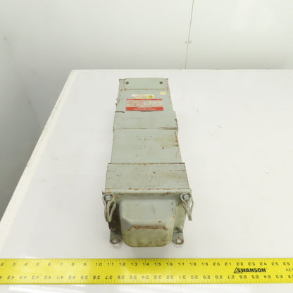 GE 9T21A4004 Type ML 3, 1S, 12kVA Transformer Pri 480/456/432 Sec 208/120V