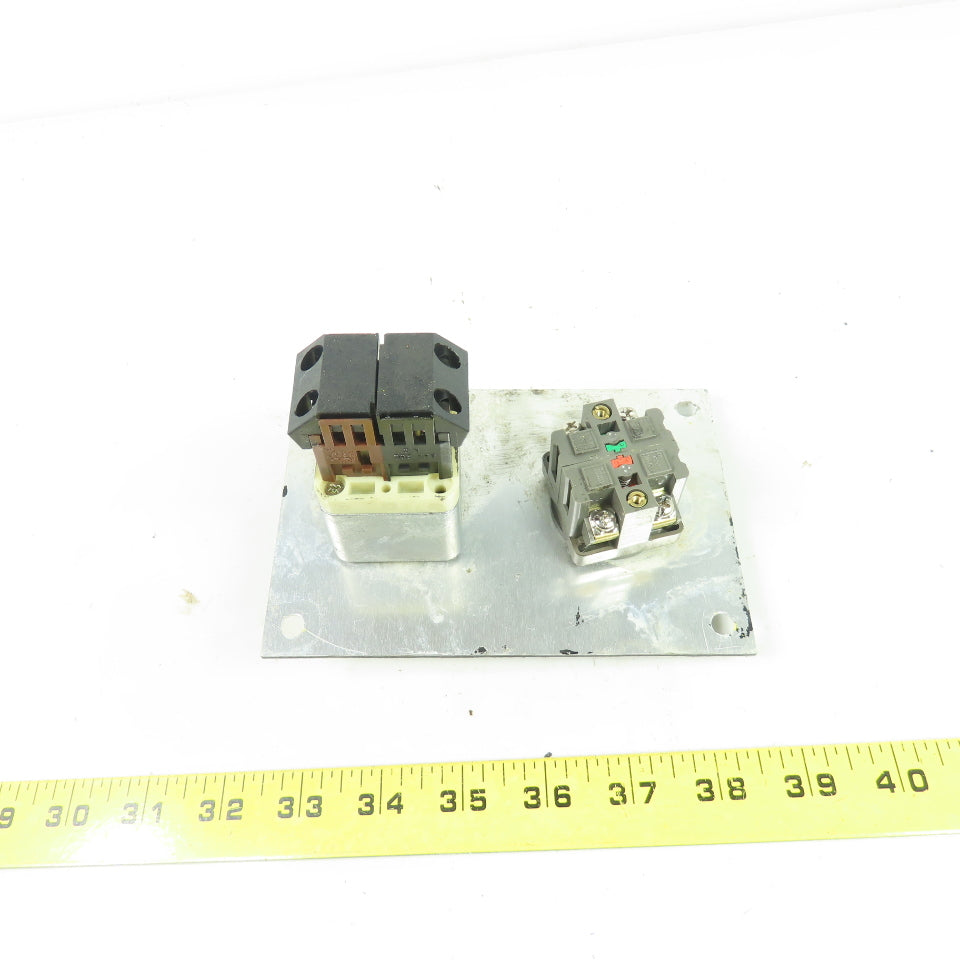 6"x4" Emergency Stop Cycle Start Push Button Control Panel Board