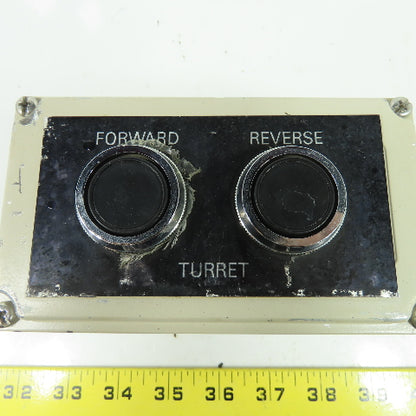 6"x3-1/4"x3-1/4" Forward Reverse Turret Push Button Control Box Enclosure