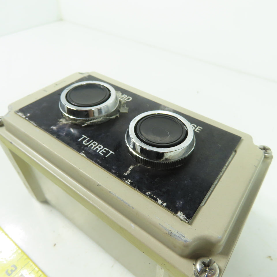 6"x3-1/4"x3-1/4" Forward Reverse Turret Push Button Control Box Enclosure
