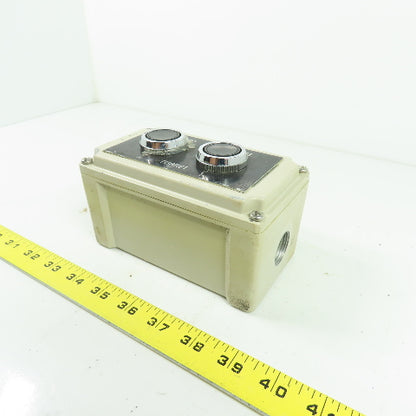 6"x3-1/4"x3-1/4" Forward Reverse Turret Push Button Control Box Enclosure