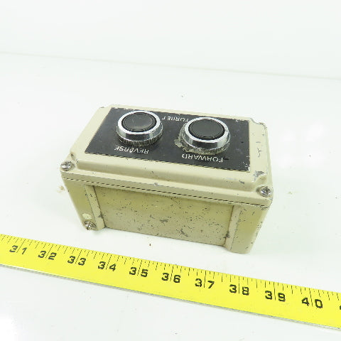6"x3-1/4"x3-1/4" Forward Reverse Turret Push Button Control Box Enclosure