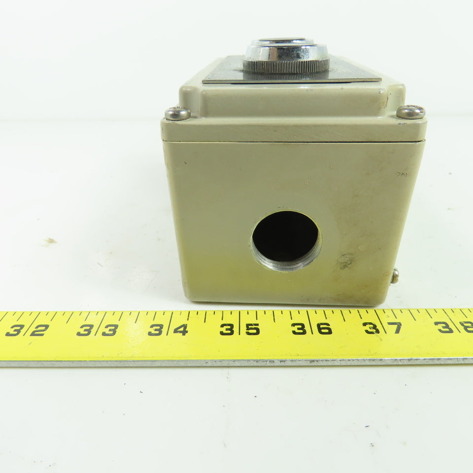6"x3-1/4"x3-1/4" Forward Reverse Turret Push Button Control Box Enclosure