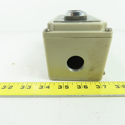 6"x3-1/4"x3-1/4" Forward Reverse Turret Push Button Control Box Enclosure