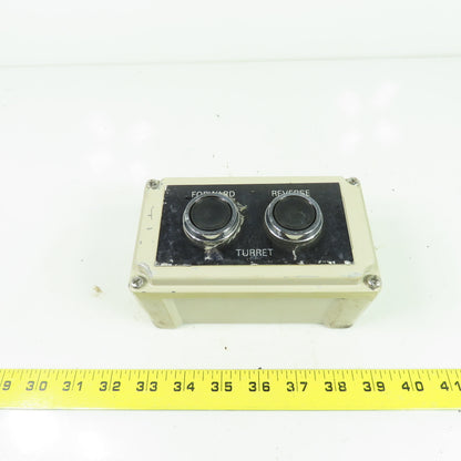 6"x3-1/4"x3-1/4" Forward Reverse Turret Push Button Control Box Enclosure