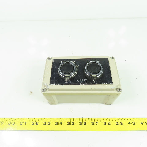 6"x3-1/4"x3-1/4" Forward Reverse Turret Push Button Control Box Enclosure