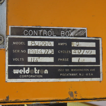 Weldtron Safe-T-Lite 81220 Control Box 115V 1PH