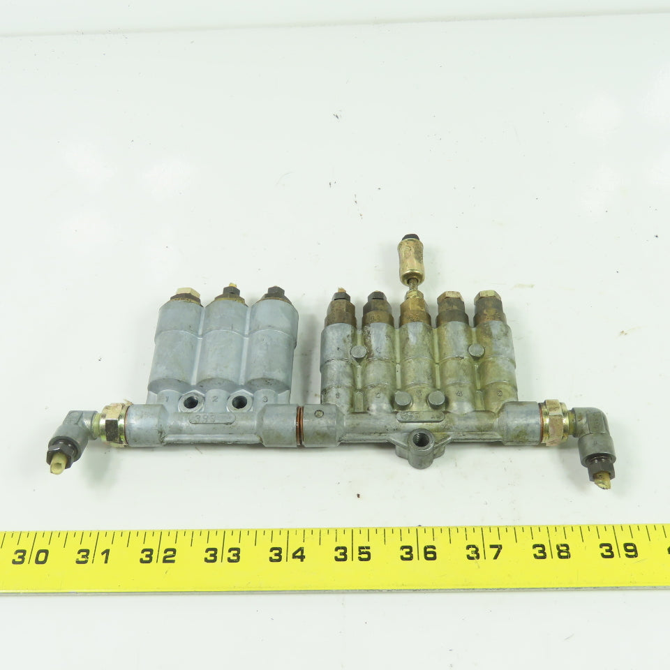 R355-551 W/393-531 8-Port Lubrication Distribution Manifold