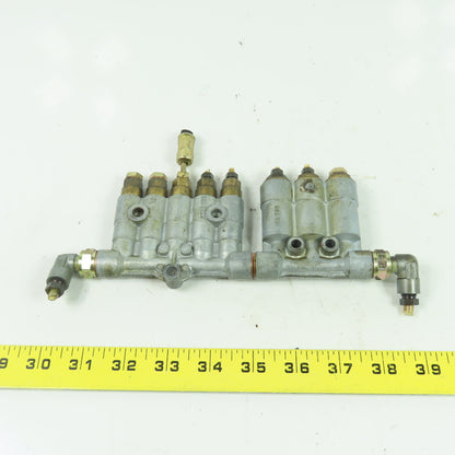 R355-551 W/393-531 8-Port Lubrication Distribution Manifold